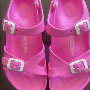 Birkenstock Kids Bright Pink plastic Sandals